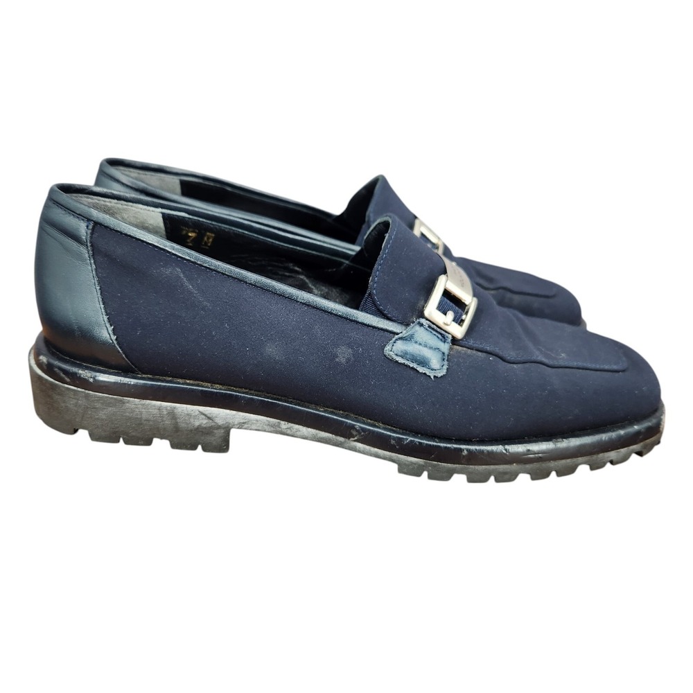 Donald J Pliner Loafers Mens 7 M Elton Blue Slip On Chunky Sole Casual Shoes‎